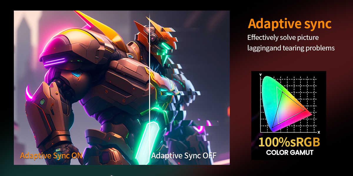 27-Inch 100Hz White Monitor with Speakers Introduction