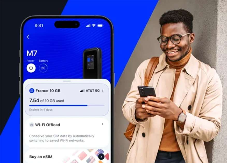 Netgear Nighthawk MH7150-100PAS 5G M7 Portable WiFi Hotspot with eSIM