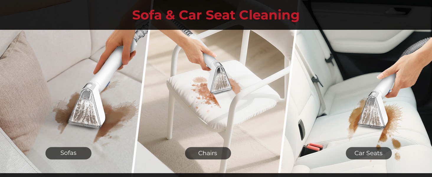 Rosewill Multi-Purpose Portable Carpet and Upholstery Cleaner - White