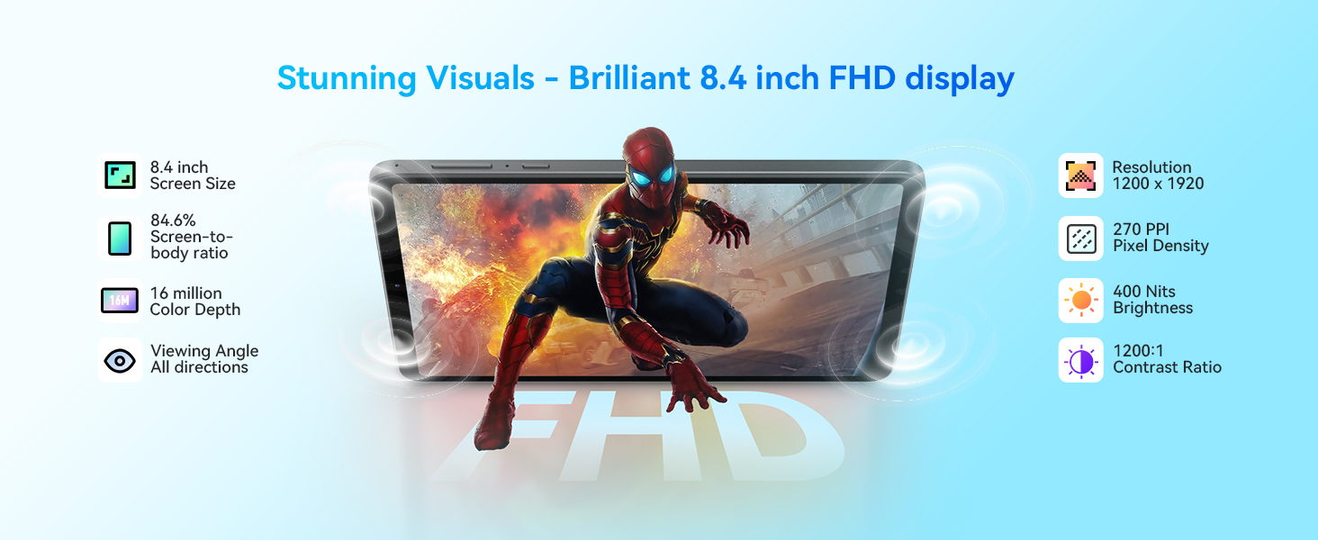 8.4'' FHD incell IPS Screen