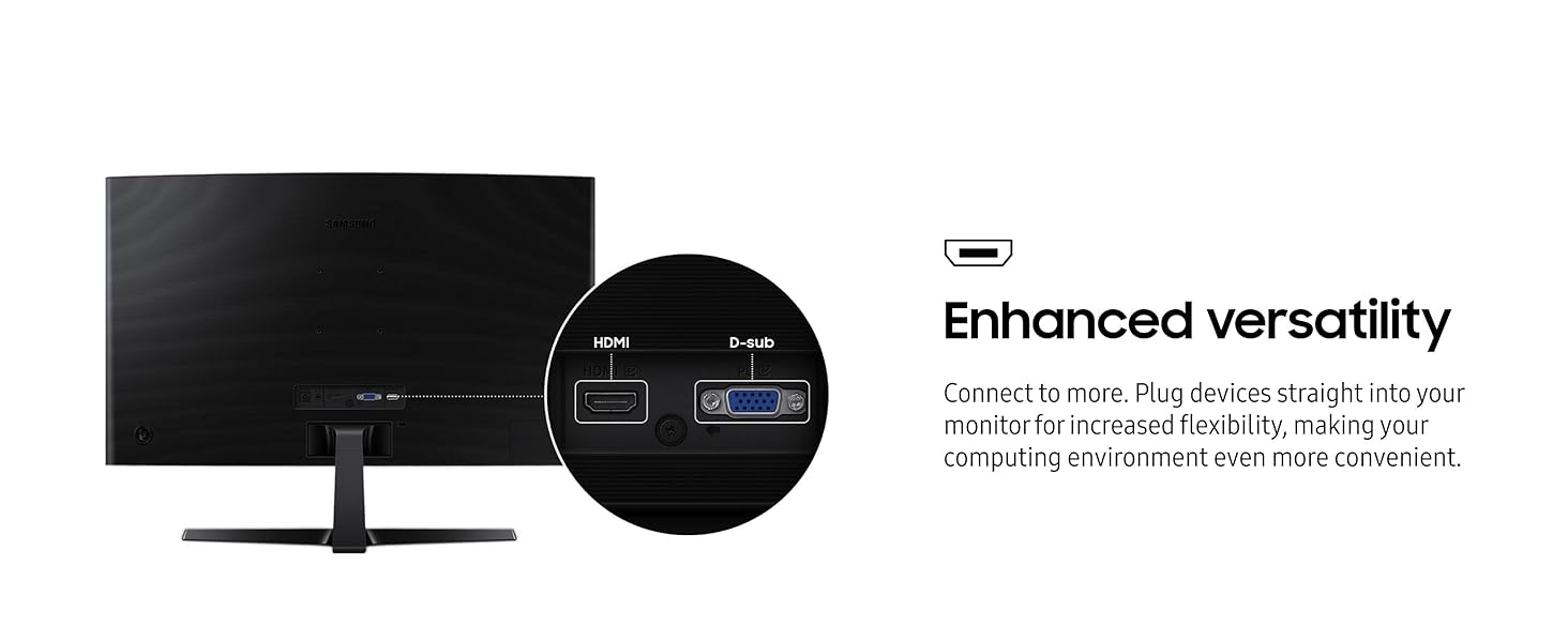 Samsung 27" Essential S3 (S36GD) Series FHD 1800R Curved Computer Monitor