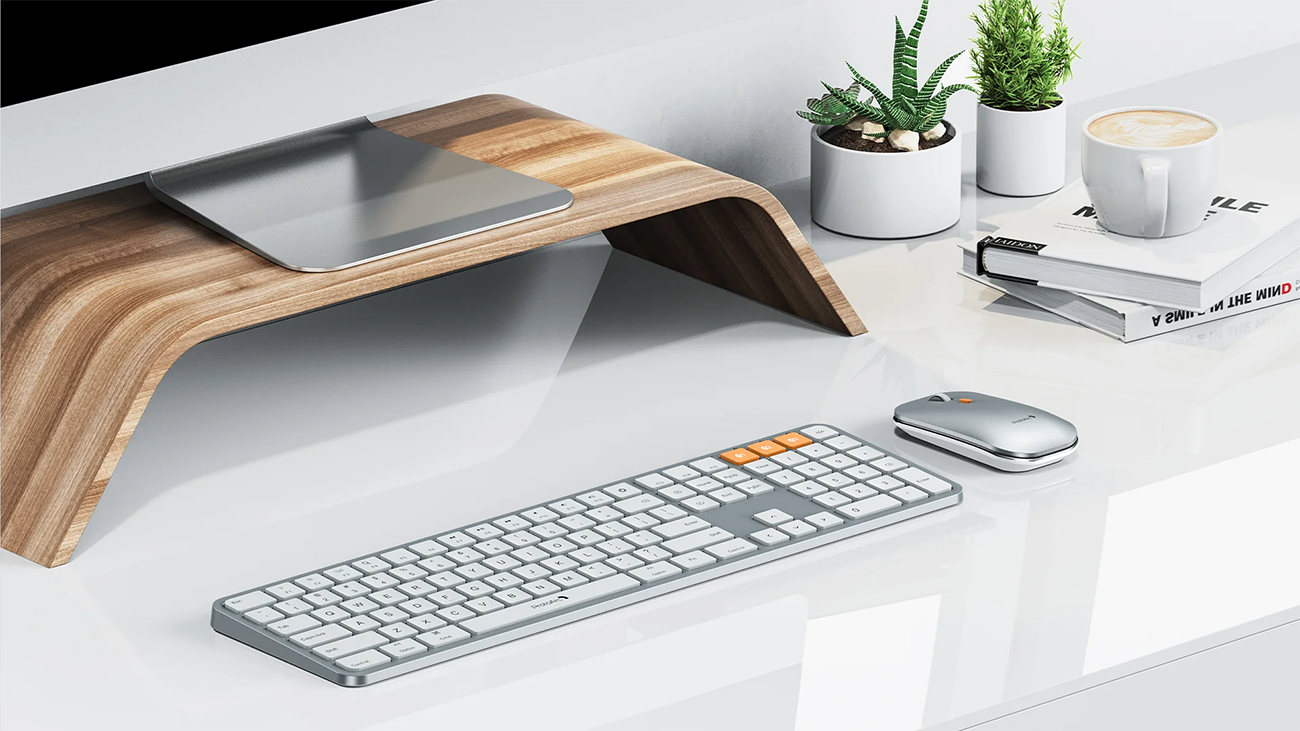 ProtoArc® KM100-A Backlit Bluetooth Keyboard and Mouse Combo for Mac