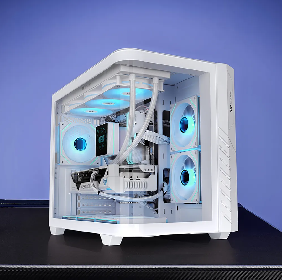 Thermaltake Vision 330 CR ARGB Snow Mid Tower Computer Case