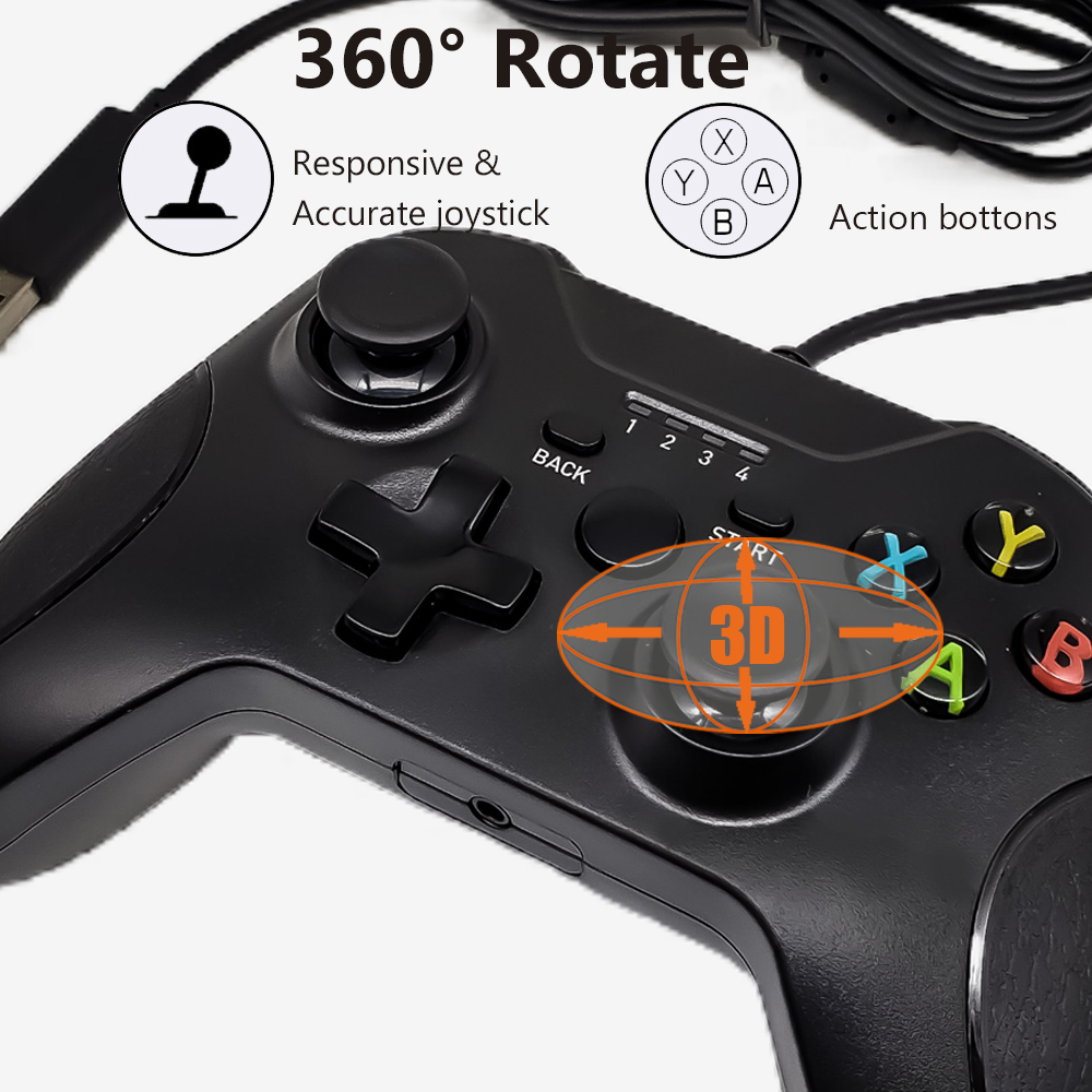 For Xbox Series S/X Wired Controller PC Console Joystick Vibration Gamepad  Video Game Controle Gamepad For XBOX ONE/Slim Host Halloween/Thanksgiving