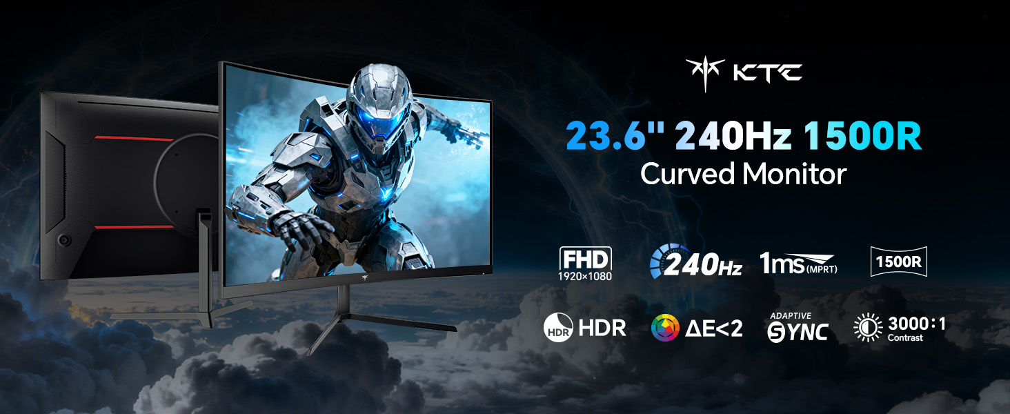 23.6" 240Hz 1500R Curved Monitor