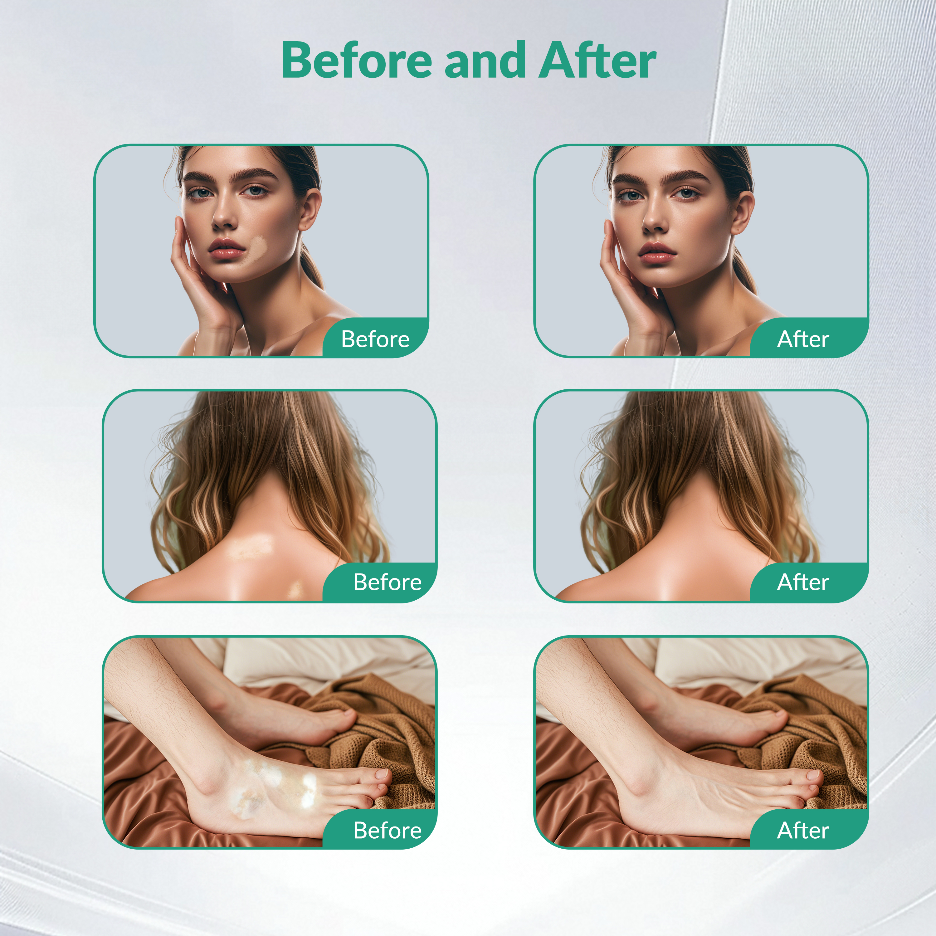 Targeted Light Therapy Skin Appearance Comparison