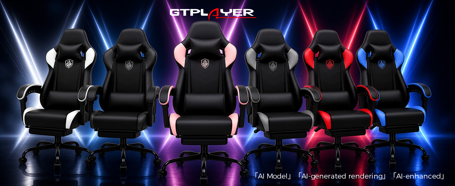 Gaming Chair with Footrest