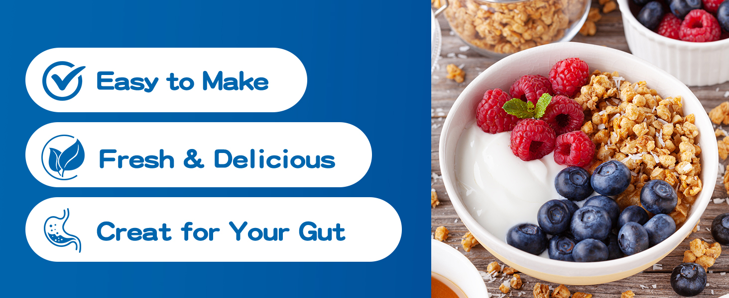 Enjoy delicious, additive-free yogurt with ease!