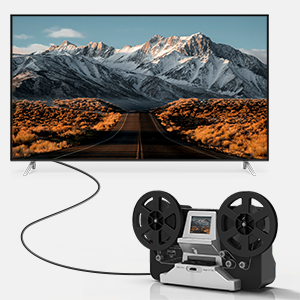 8mm & Super 8 Reels to Digital MovieMaker Film Sanner Converter, Pro Film  Digitizer Machine with