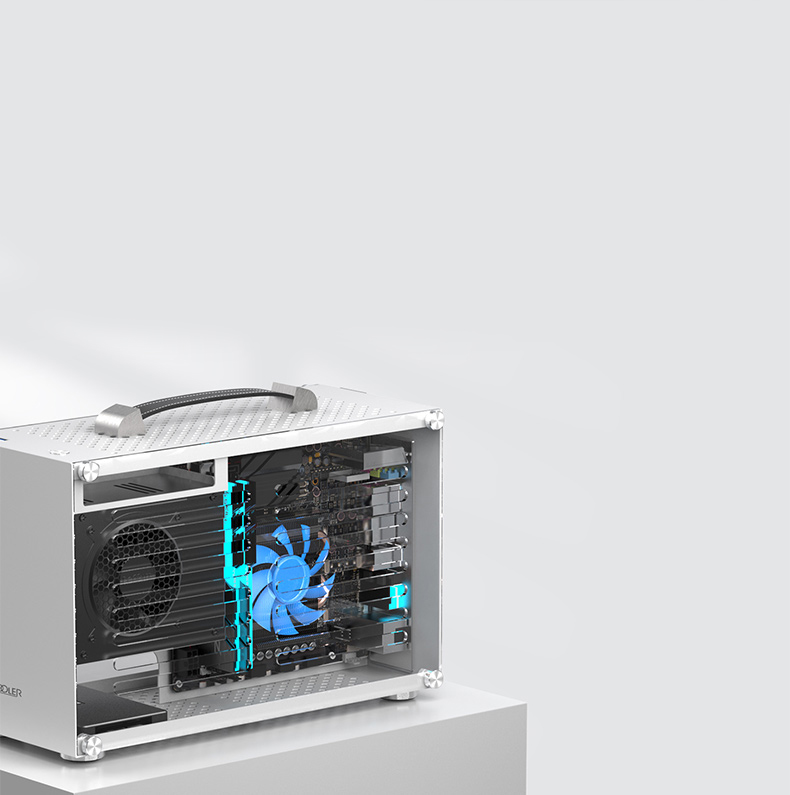 ALAMENGDA HB-I98 Mini Portable ITX Computer Case,MINI-Tower