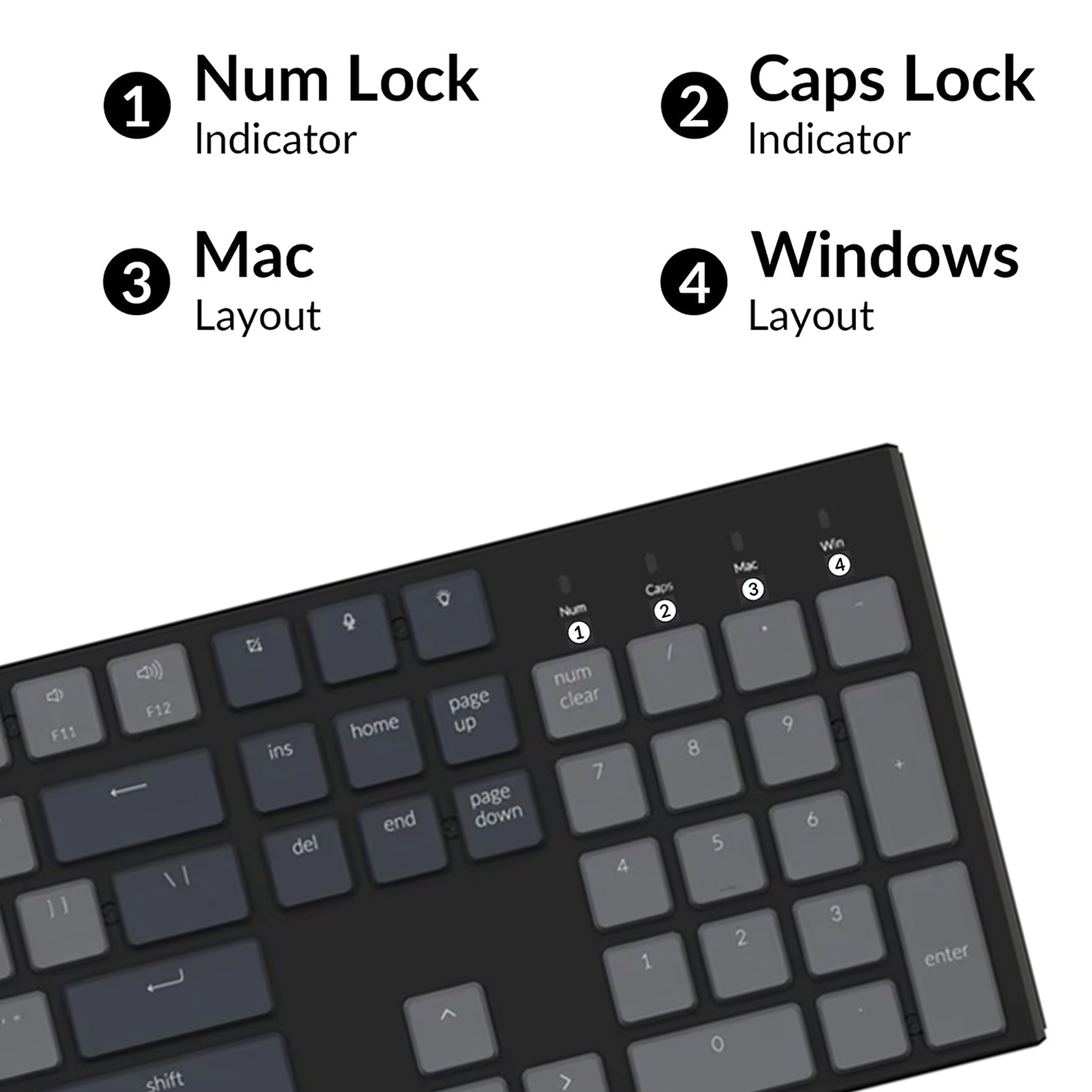 Full Size Layout Keyboard