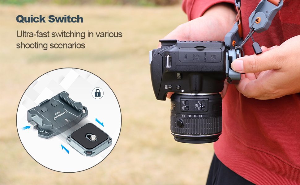 Camera Shoulder Strap Quick Release Plate Kit,