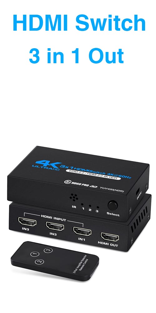 HDMI Switch 3 in 1 Out