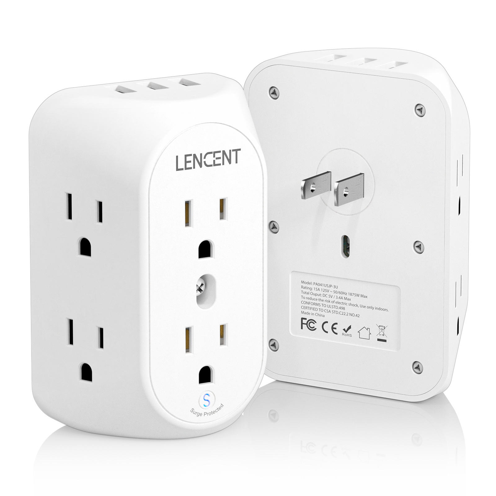 3 PACK UK To European Plug Adapter, Adapter Round 3 Pin To 2 Pin Type G To Type C,E,F,for Spain, France, Italy, Greece, Germany (White) | IE