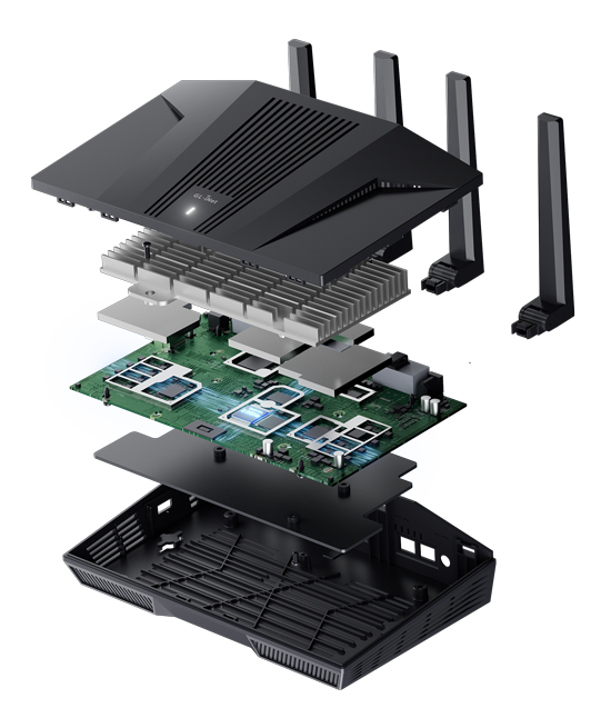 GL.iNet GL-MT6000 Flint 2 Wi-Fi 6 Gaming Router