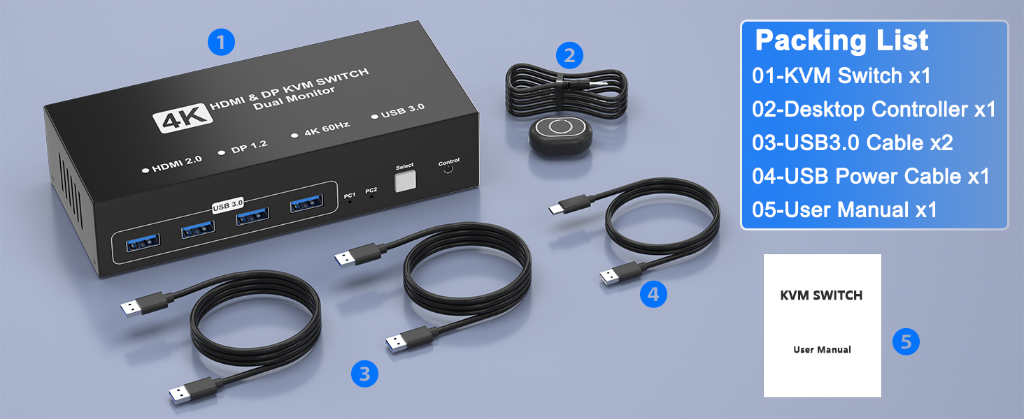 Wide Compatibility & Driver-Free  This monitor switch for 2 computers is plug-and-play for Windows,