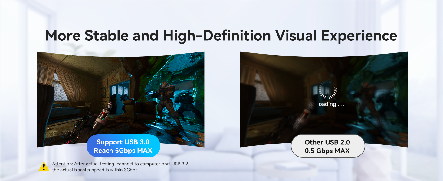 VR Link Cable with Charging 16FT/5M Compatible with Quest 3/3S/2/Pico 4 Accessories