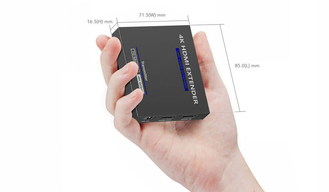 Rocstor TrueReach 4K@60Hz HDMI Extender over CAT6/CAT6a/Cat7 Ethernet Cable