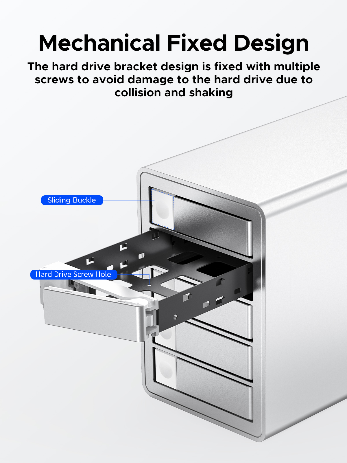 ORICO 5 Bay DAS Hard Drive Enclosure Support Raid & Daisy Chain USD3.0 2.5/3.5 inch HDD SSD for Ent