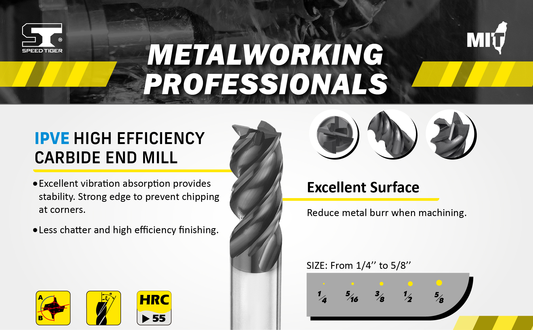 CARBIDE END MILL ROUTER HSS