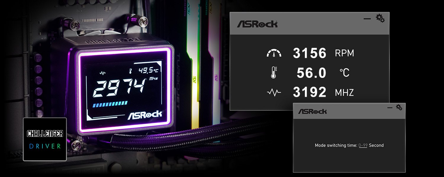 ASRock Challenger 240 Digital AIO Liquid Cooler