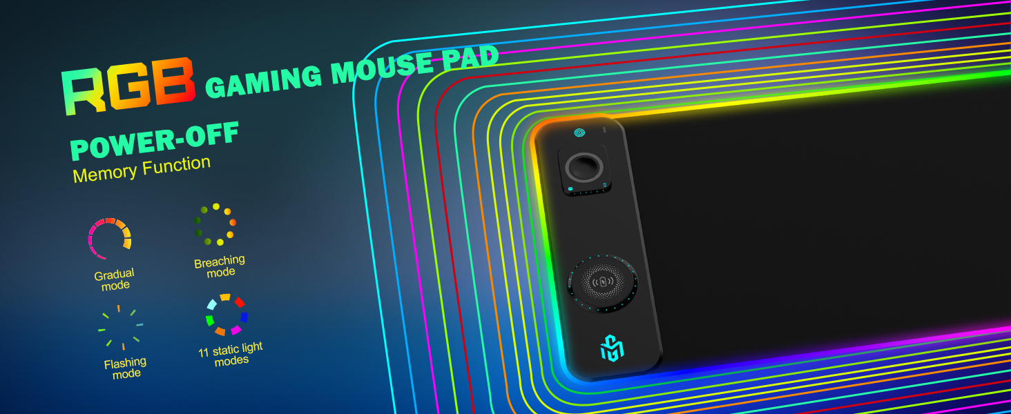 led gaming mouse pad