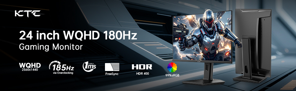 24 inch WQHD 180Hz Gaming Monitor