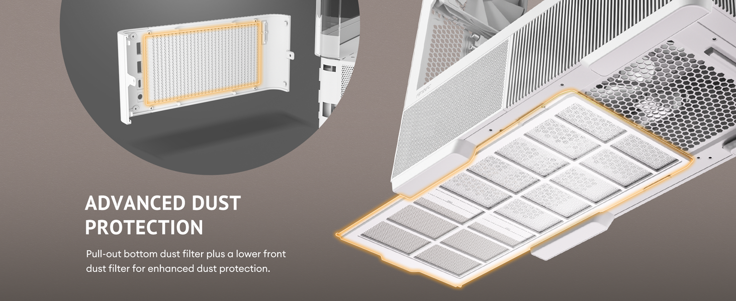  Antec C6 Curve Air White Mid-Tower Case