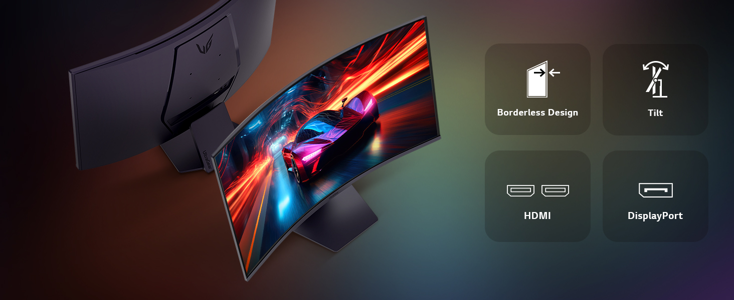 LG UltraGear 32GS60QC-B Curved Gaming Computer Monitor