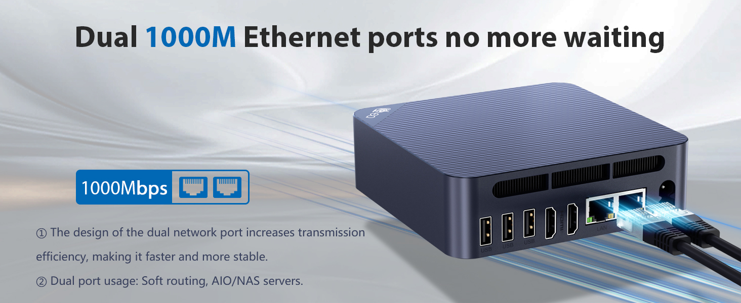Dual 1000M Ethernet