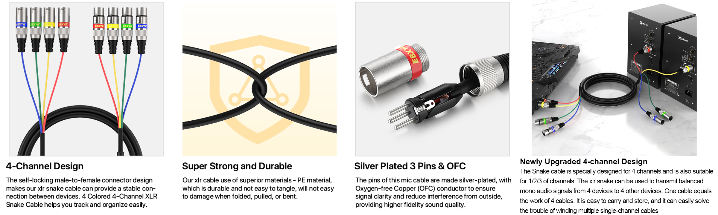 High Fidelity Snake XLR Cable