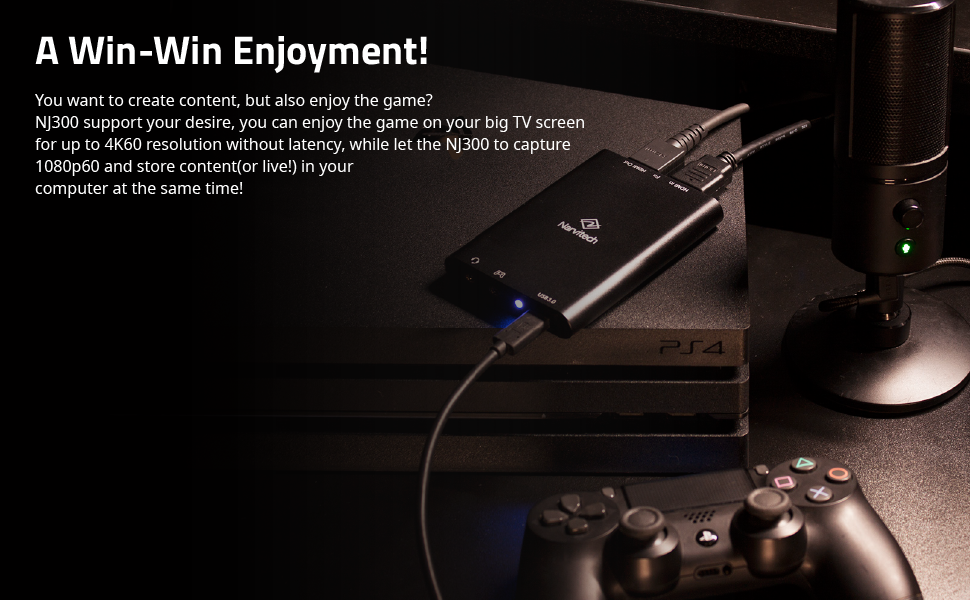 Simultaneous Gaming and Content Creation 4K60 Lag-Free Gameplay 1080p60 Capture and Storage