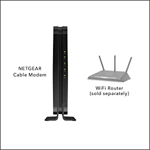 NETGEAR Cable Modem CM500 - Compatible with all Cable Providers incl.  Xfinity, Spectrum, Cox, For Cable Plans up to 400Mbps