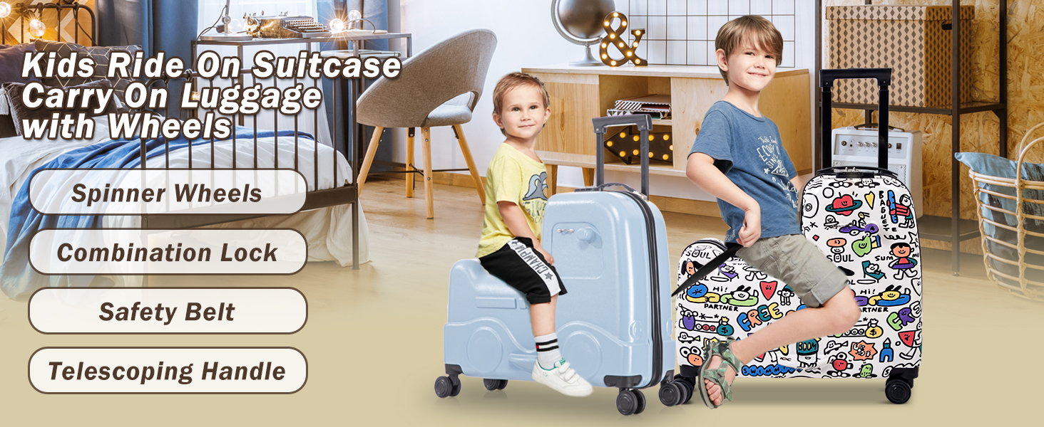 22 inch Kids Ride On Luggage