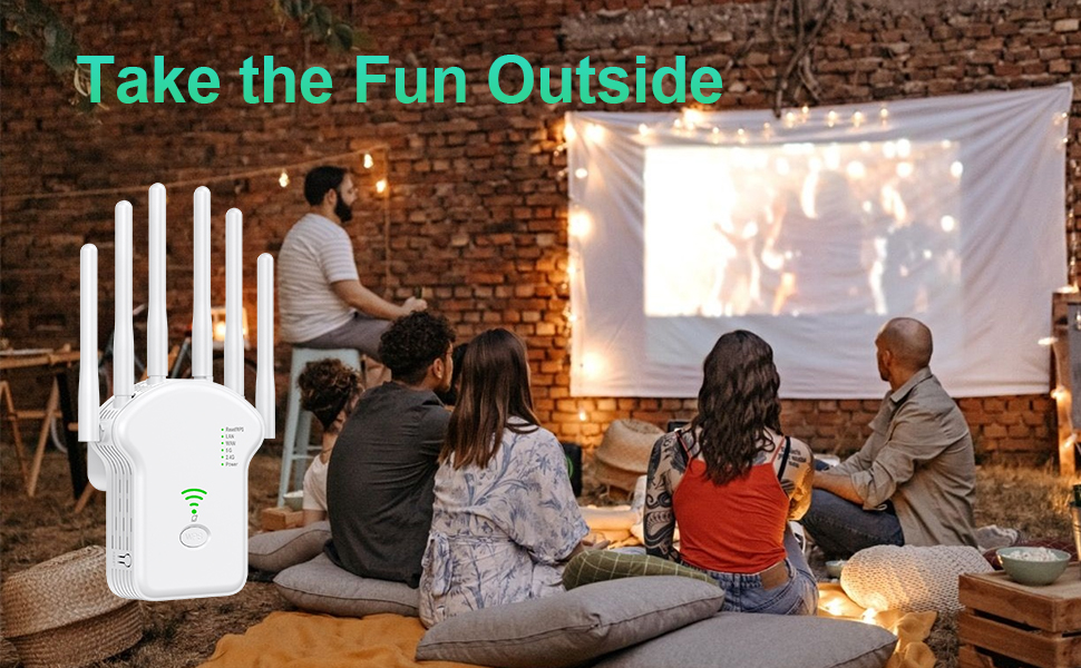 WiFi Extender Signal Booster for Home - Newest Dual Band Internet Extender WiFi Booster Up to 1200Mb