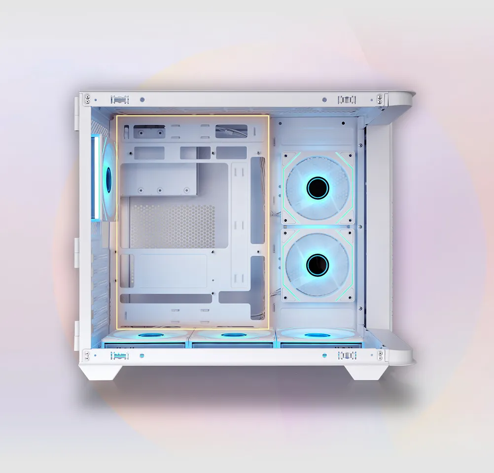 Thermaltake Vision 330 CR ARGB Snow Mid Tower Computer Case