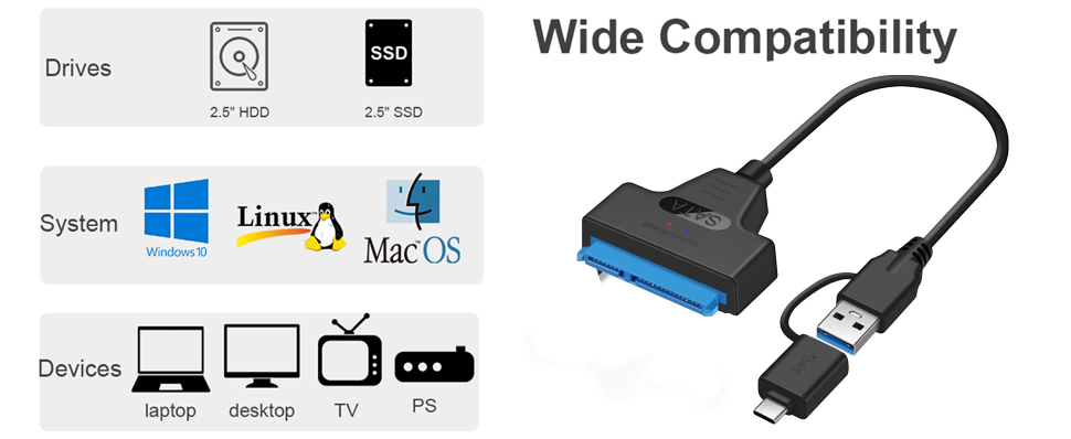 SATA to USB 3.0 Adapter Cable