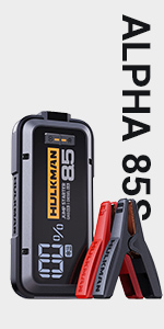 Buy HULKMAN Alpha85 Smart Portable Jump Starter with Sigma 1 Amp Automatic  Car Battery Charger Online at desertcartINDIA