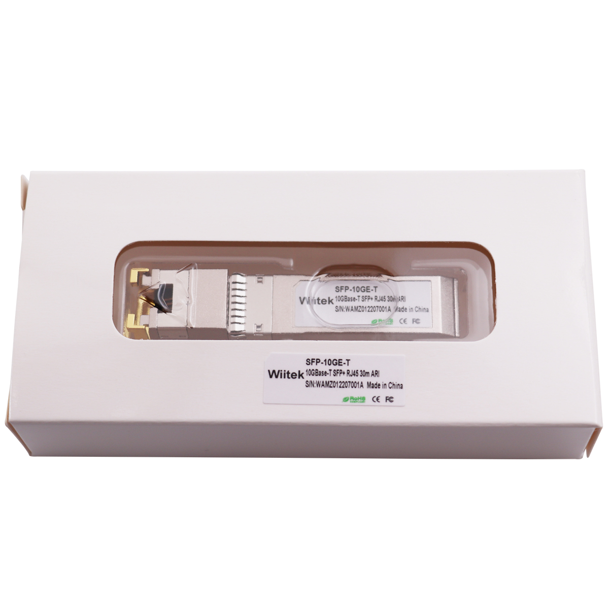 Wiitek SFP+ to RJ45 Copper Modules, 10GBase-T Transceiver Compatible for Arista SFP-10GE-T(Cat 6a/7