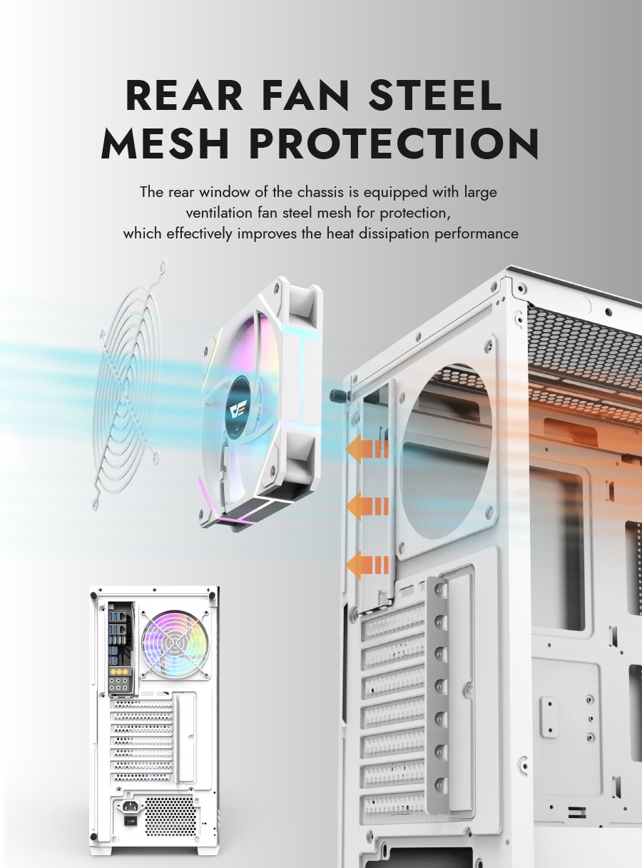 darkFlash DS900 ATX PC Case White