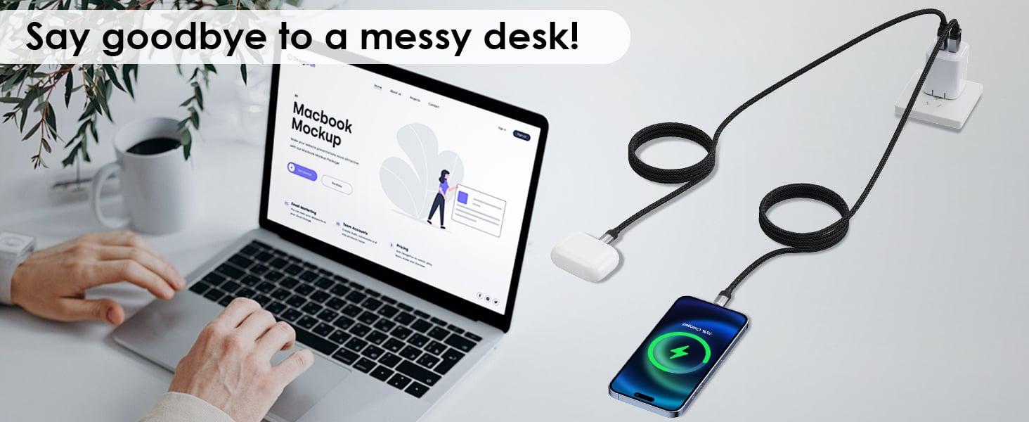 Say goodbye to a messy desk !