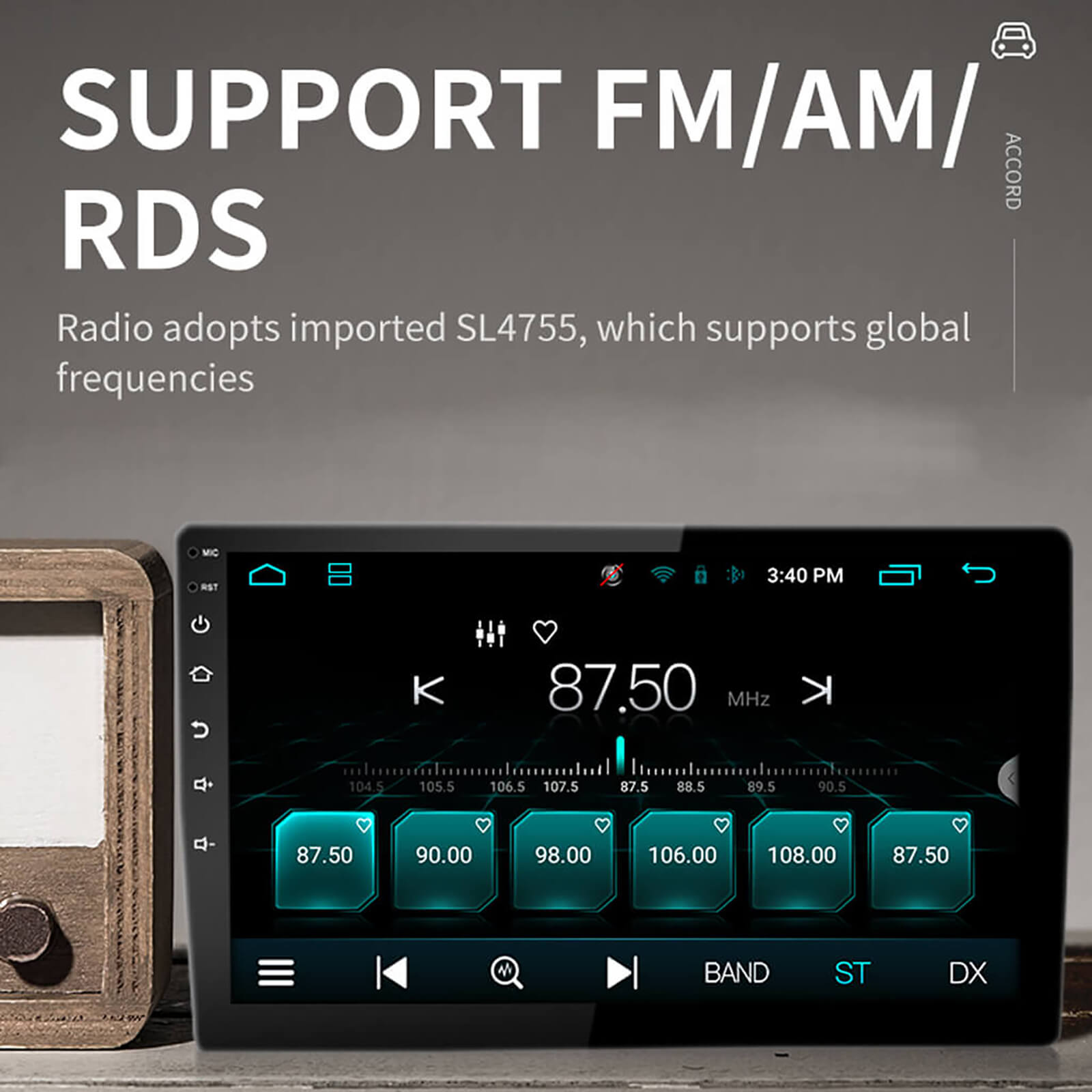 android double din car stereo wireless carply android auto touchscreen car radio 10 inch