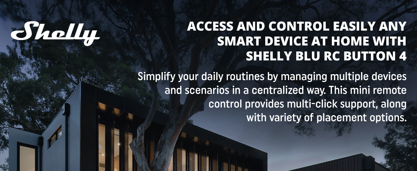 Shelly BLU RC Button 4 - Control Smart Devices Easily