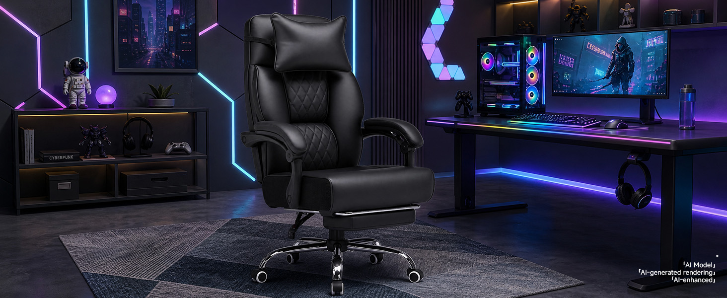 GTPLAYER Big and Tall Office Chair
