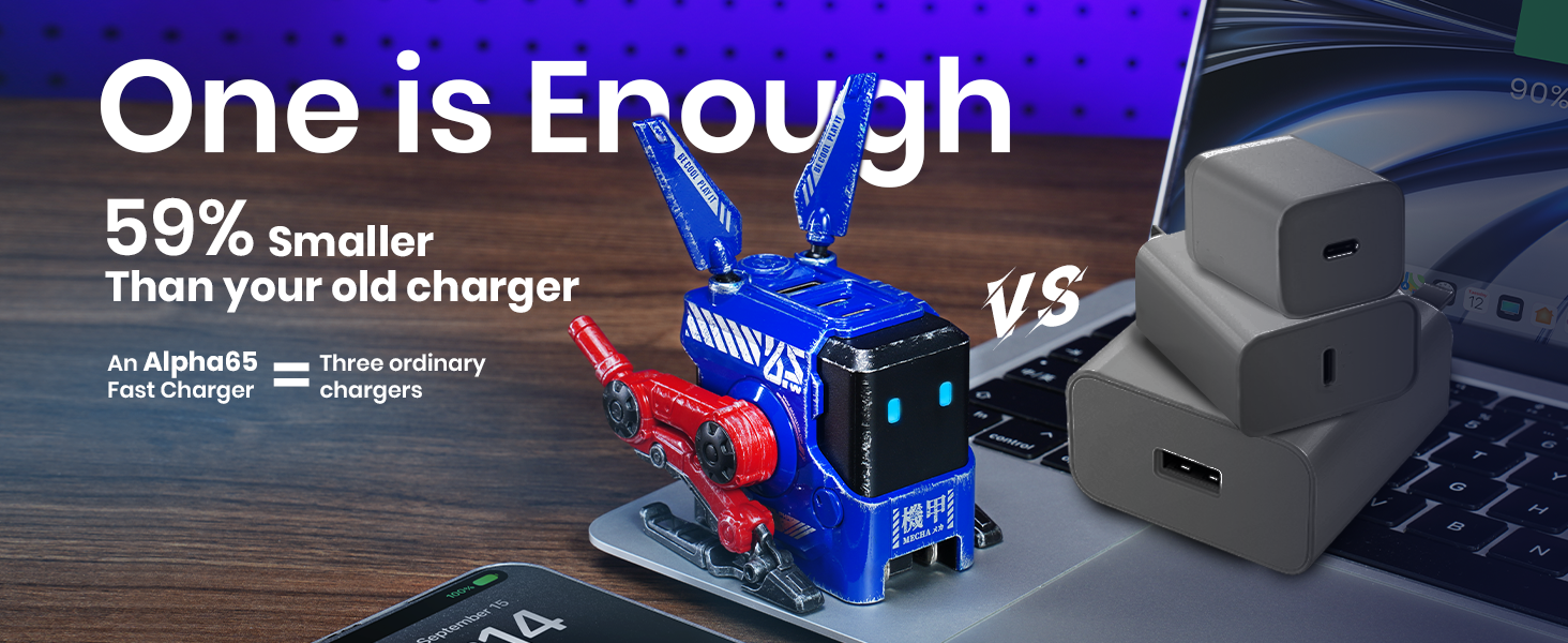 An Alpha65 Fast Charger = Three Ordinary Chargers