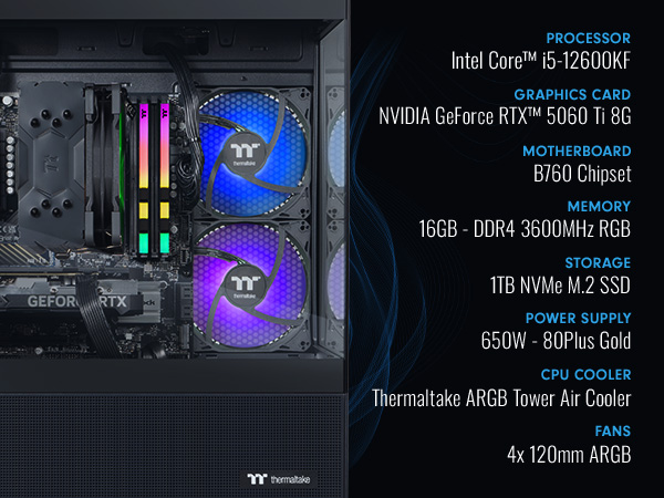 Thermaltake NE i1260T-V170B Gaming Desktop PC
