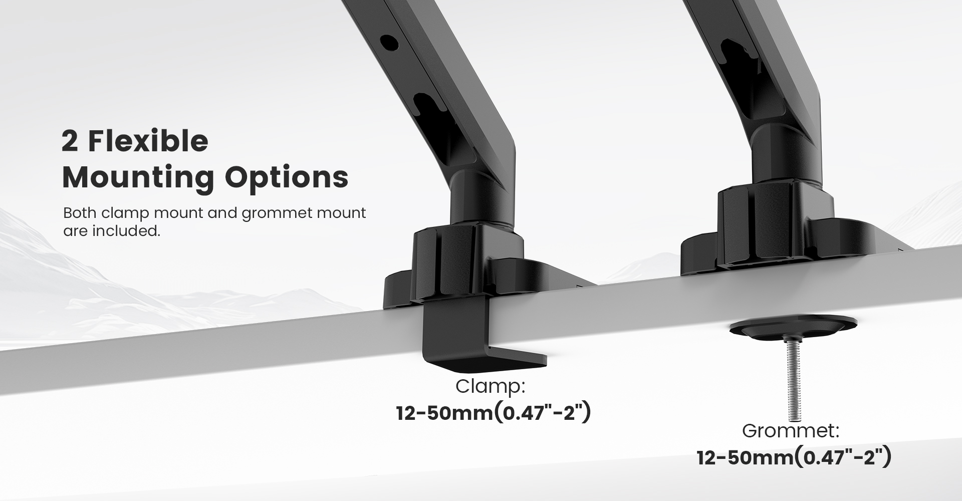 ACGAM Premium Heavy Duty Ergonomic Ultrawide Monitor Arm for 17"-49" Curved & Flat Screens