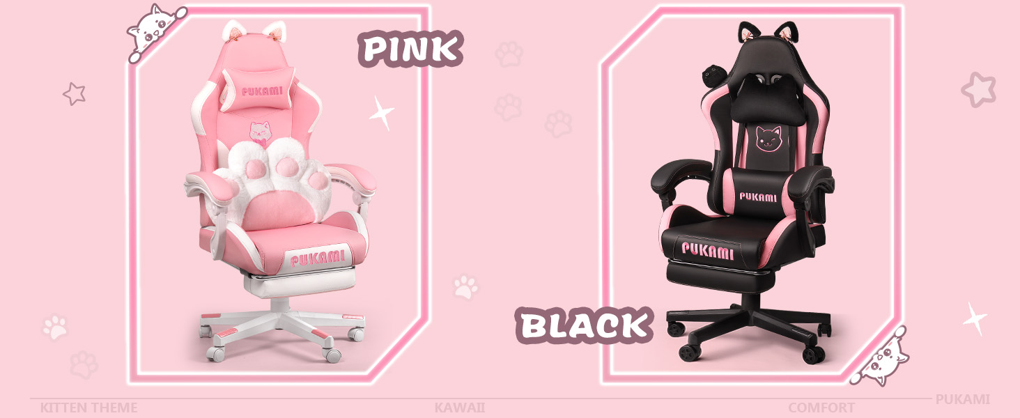 black gaming chair
