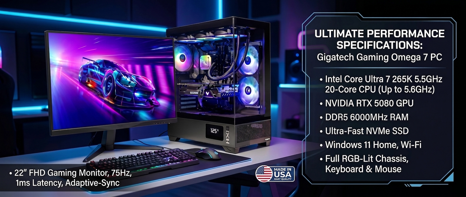 Gigatech Gaming Titan 7 specs