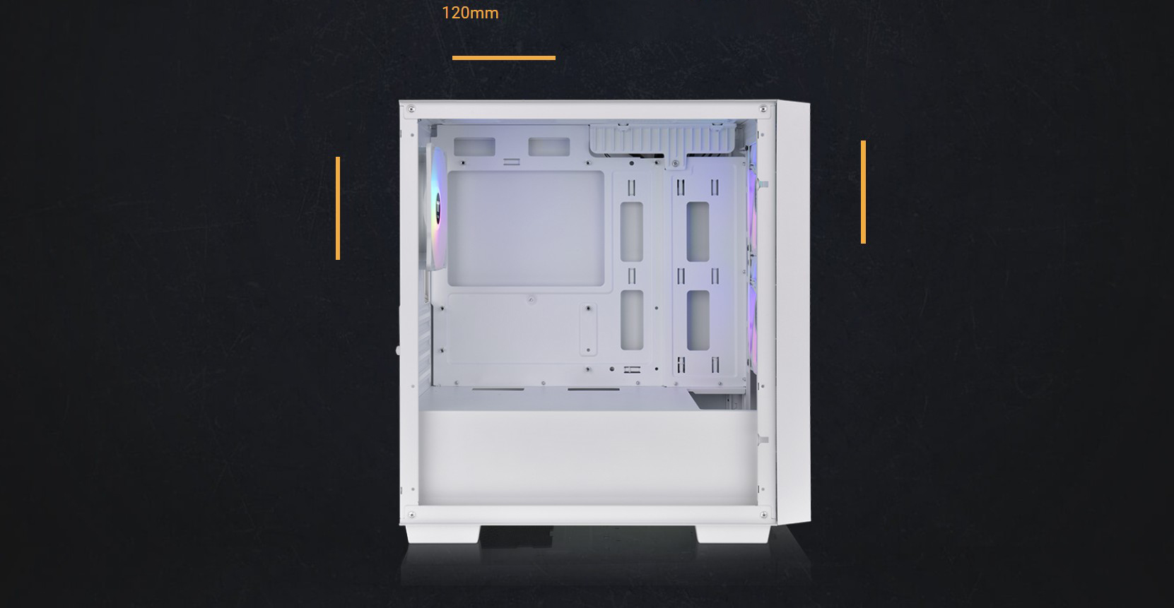 Thermaltake Versa H16 TG ARGB Snow Micro Tower Chassis